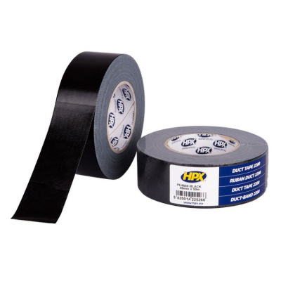 HPX DUCT TAPE 2200 ZWART 48MMX50M