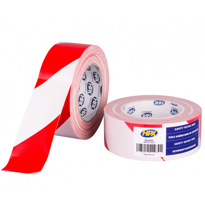 HPX SIGNALISATIETAPE TEXTIEL ROOD/WIT 48MMX25M