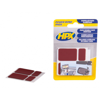 HPX POWER BOND PADS DUBBELZIJDIG ZWART