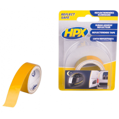 HPX REFLECTERENDE TAPE GEEL 19MMX1.5M