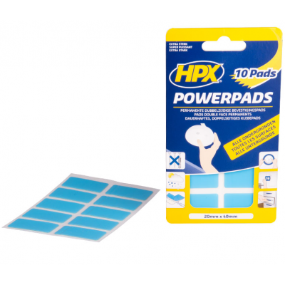 HPX POWERPADS 20X40MM 10ST. DUBBELZIJDIG