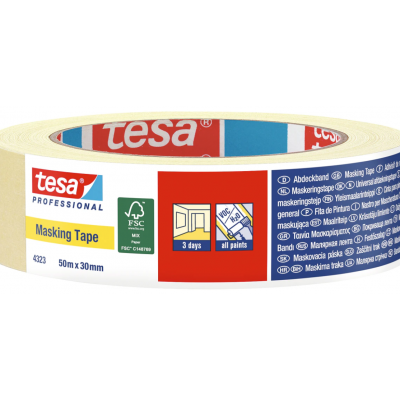 TESA MASKING TAPE 4323 CREPE 25MMX50M