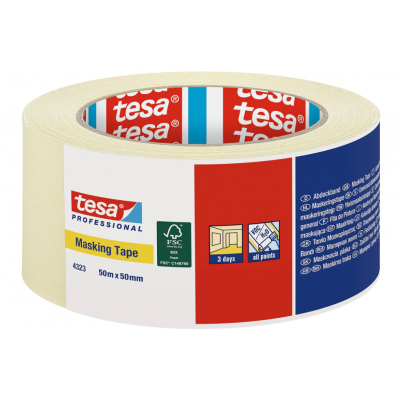 TESA MASKING TAPE 4323 CREPE 50MMX50M