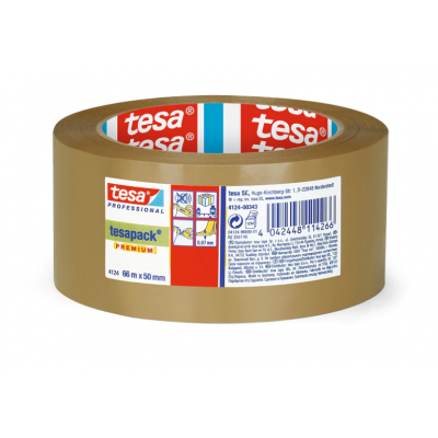 TESA VERPAKKINGSTAPE 4124 BRUIN 50MMX66M
