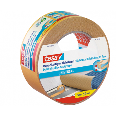 TESA TAPIJT TAPE DUBBELZIJDIG 50MMX25M
