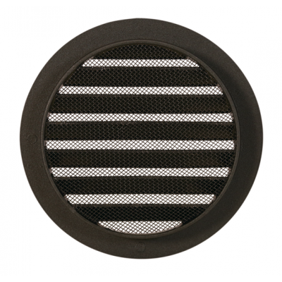 Renson Grille Ronde a Encastrer 434/RE ALU (Dia 125) Structure (Noir)