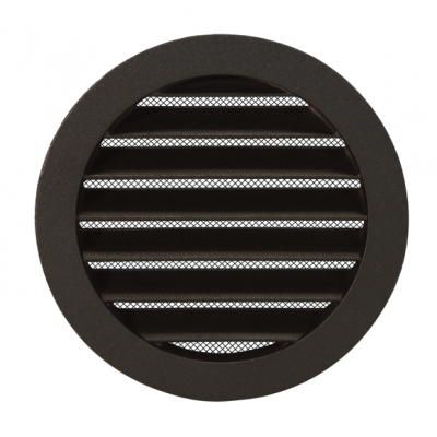 Renson Grille Ronde a Encastrer 434/RE ALU (Dia 125) Structure (Noir)