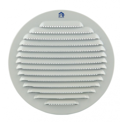 Renson Grille estampee ronde Type 435R (Dia 150) BEL 9010 (Blanc)