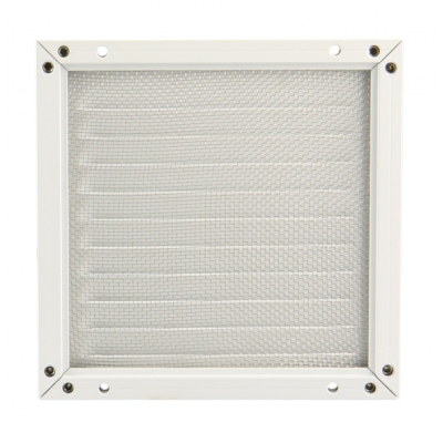 Renson Grille Estampee + Cadre + Musq ALU 437 150x150mm BEL 9010 (Blanc)