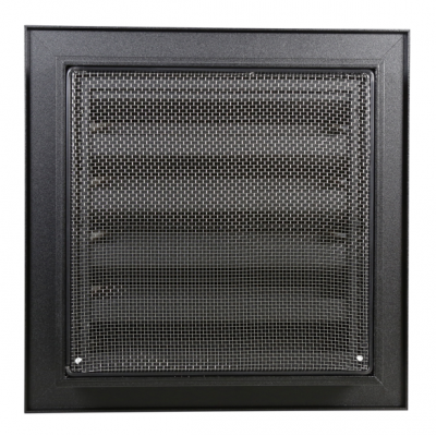 Renson Grille Murale ALU 411 200x200mm noir