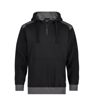DASSY HOODIE MET KAP INDY ZWART/GR. L