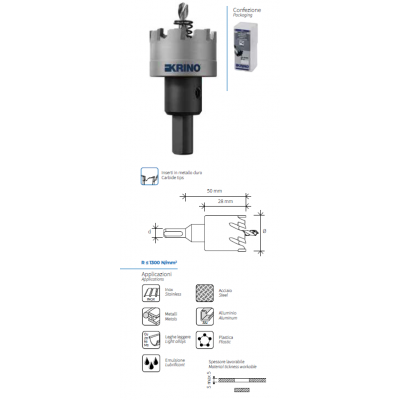 KRINO GATZAAG TCT METAAL/INOX 27MM