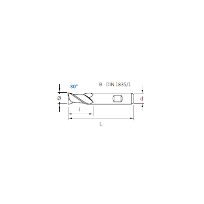 KRINO Fraise cylindrique 2.5MM WELDON