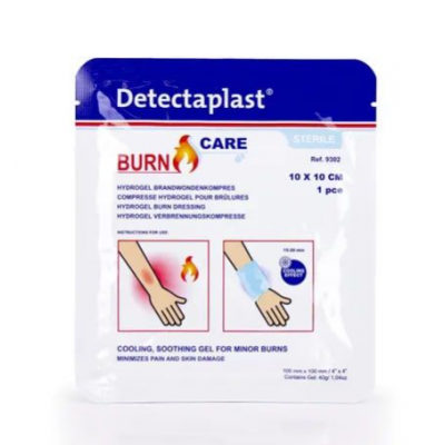 DETECTAPLAST Burn Care Compresse Hydrogel pour brûlures 10CM 