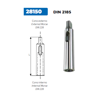 Krino Douille de réduction MK3-MK2 