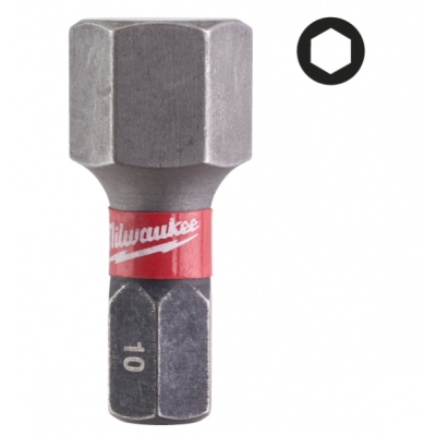 MILWAUKEE SHOCKWAVE BITS HEX10 25MM 3ST