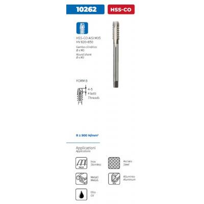 KRINO Taraud machine 10262 HSS-CO M8X1.25