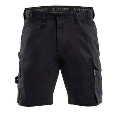 BLAKLADER SHORT 1753 STRETCH ZWART C48