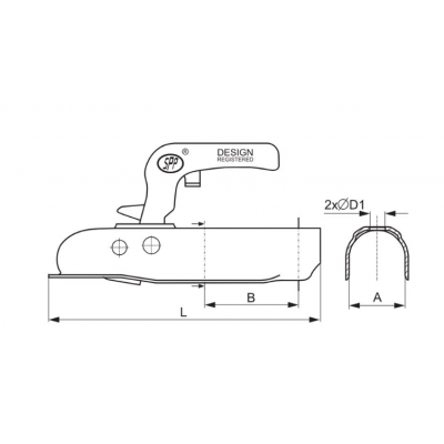 DISSELKOPPELING 60.5MM ROND