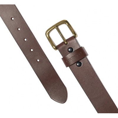 CARHARTT LEATHER BELT CLASSIC BROWN W36
