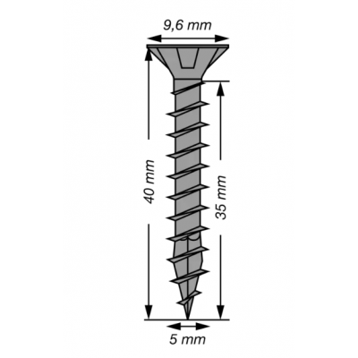 Vis universelle noir SPAX TORX 5X40