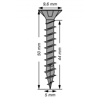Vis universelle noir SPAX TORX 5X50