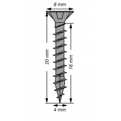 Vis universelle noir SPAX TORX 4X20