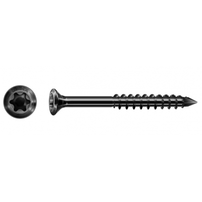 Vis de façade acier inox noir SPAX TORX 4X45