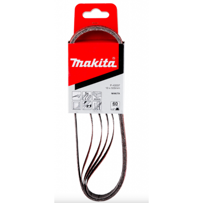 MAKITA BANDES ABRASIVES 13X533MM K60 5 pièces