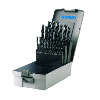 Krino Coffret de forets à métaux HSS-G 25 pièces