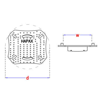 Terrasse HAPAX Atlas tête pour dalles 122mm
