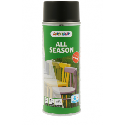 DUPLI-COLOR ALL SEASON SPUITBUS MAT RAL 9005 400ML