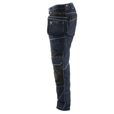 BLAKLADER WERKBROEK 1990 BLAUW/ZWART C58