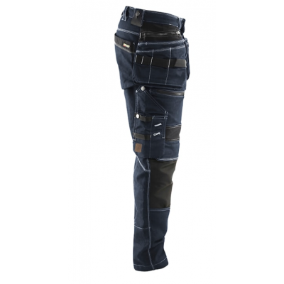 BLAKLADER WERKBROEK 1990 BLAUW/ZWART C46