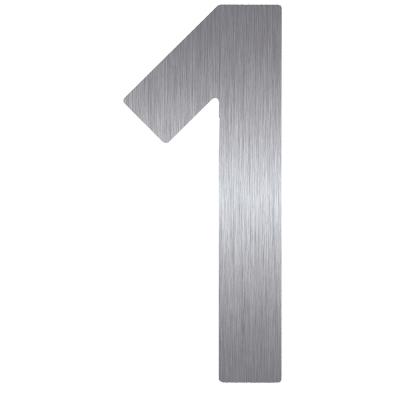 HDD HUISNUMMER PLAT 1 INOX PLUS