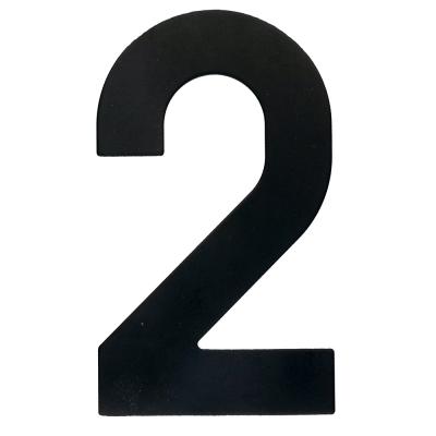 HDD HUISNUMMER PLAT 2 ZWART