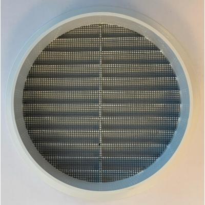 LUCHTROOSTER PVC ROND WIT 125MM 1KO-125