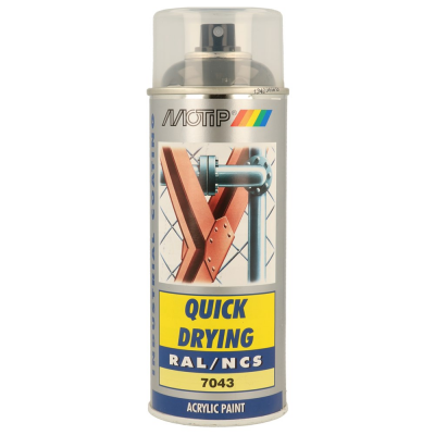 MOTIP SPUITBUS ACRYL HG RAL 7043 400ML.
