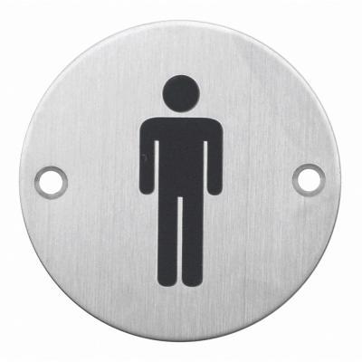 HDD PICTO ROND 75MM INOX - MAN