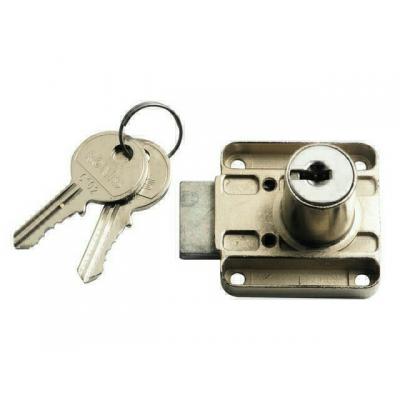 SERRURE A CYLINDRE NICKEL 22MM DROITE VA