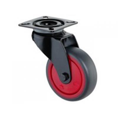 ZWENKWIEL+PLAAT ZWART/ROOD 50MM 50KG