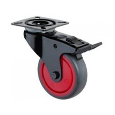 ZWENKWIEL+REM ZWART/ROOD 75MM 60KG