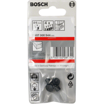 BOSCH CENTERPUNT HOUTDEUVELS 6MM 4ST.