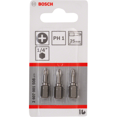 BOSCH BITS PH1 25MM 3ST.