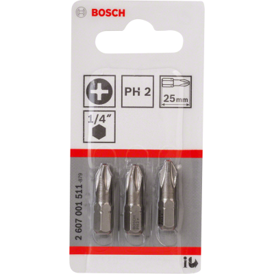 BOSCH BITS PH2 25MM 3ST.