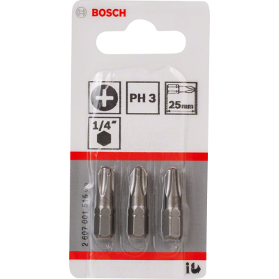BOSCH BITS PH3 25MM 3ST.