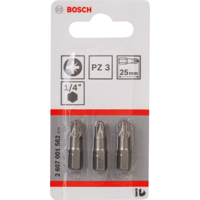 BOSCH BITS PZ3 25MM 3ST.