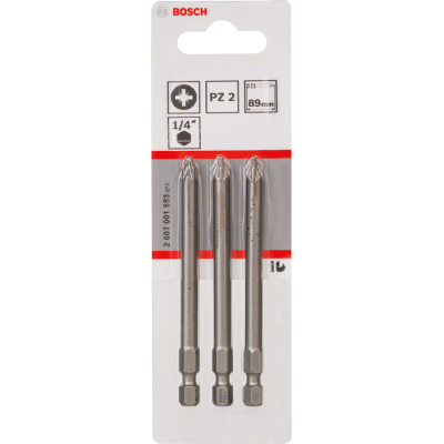 BOSCH BITS PZ2 89MM 3ST.