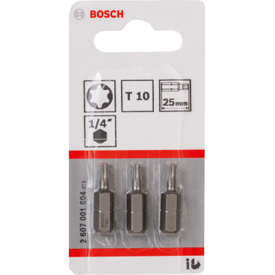 BOSCH BITS T10 25MM 3ST.