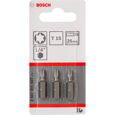 BOSCH BITS T15 25MM 3ST.